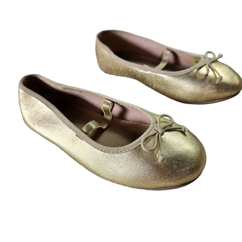 Wonder Nation gold slip-on Girls shoes 11